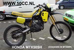 Honda mtx 50cc specs
